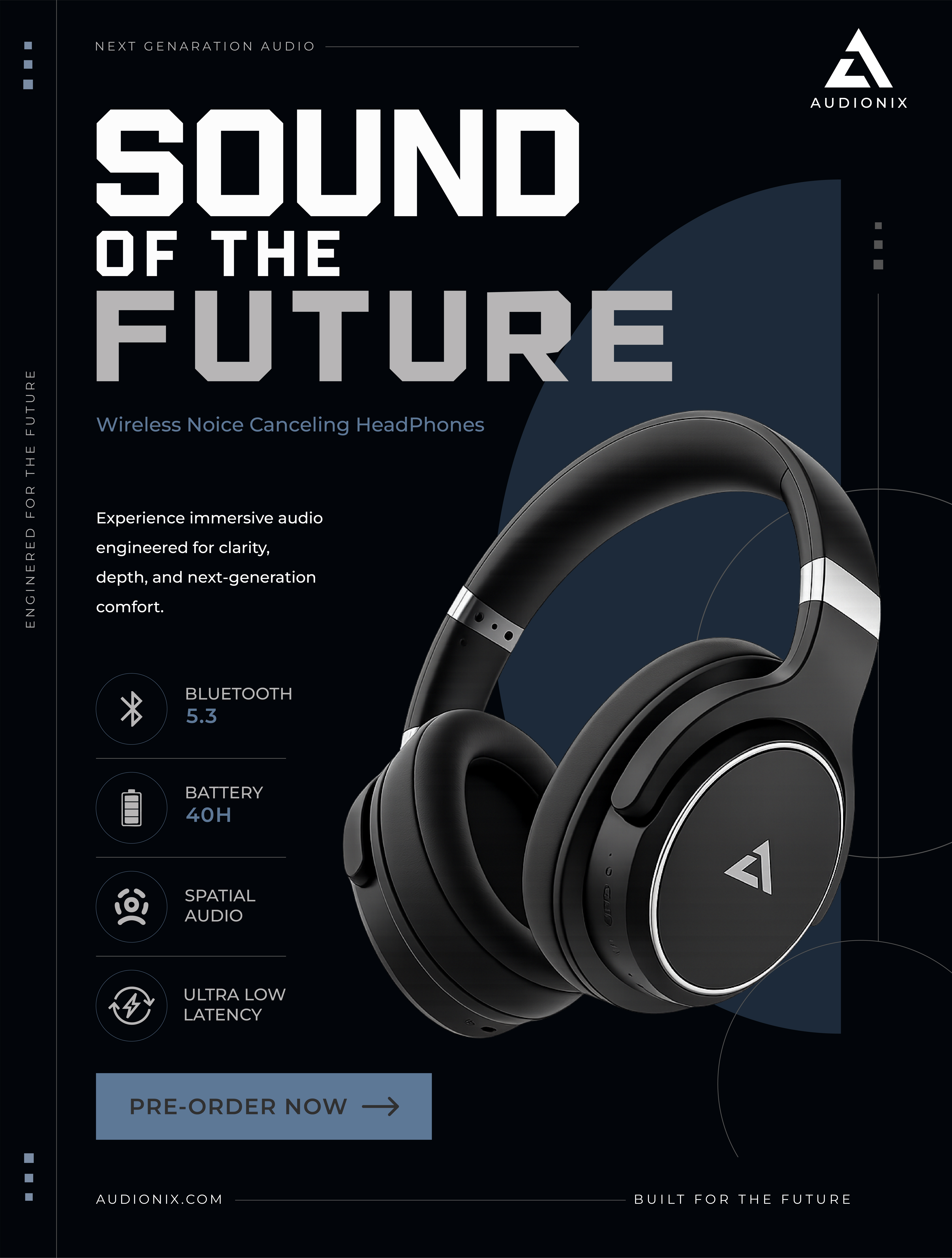 Audionix Headset Poster